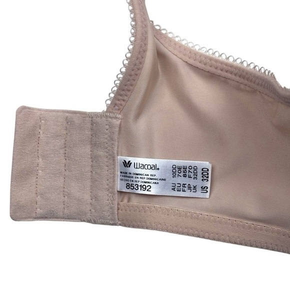 WACOAL STYLE 853192 BASIC BEAUTY SPACER UNDERWIRE T-SHIRT SAND TAN 32DD 32E BRA - Picture 9 of 11